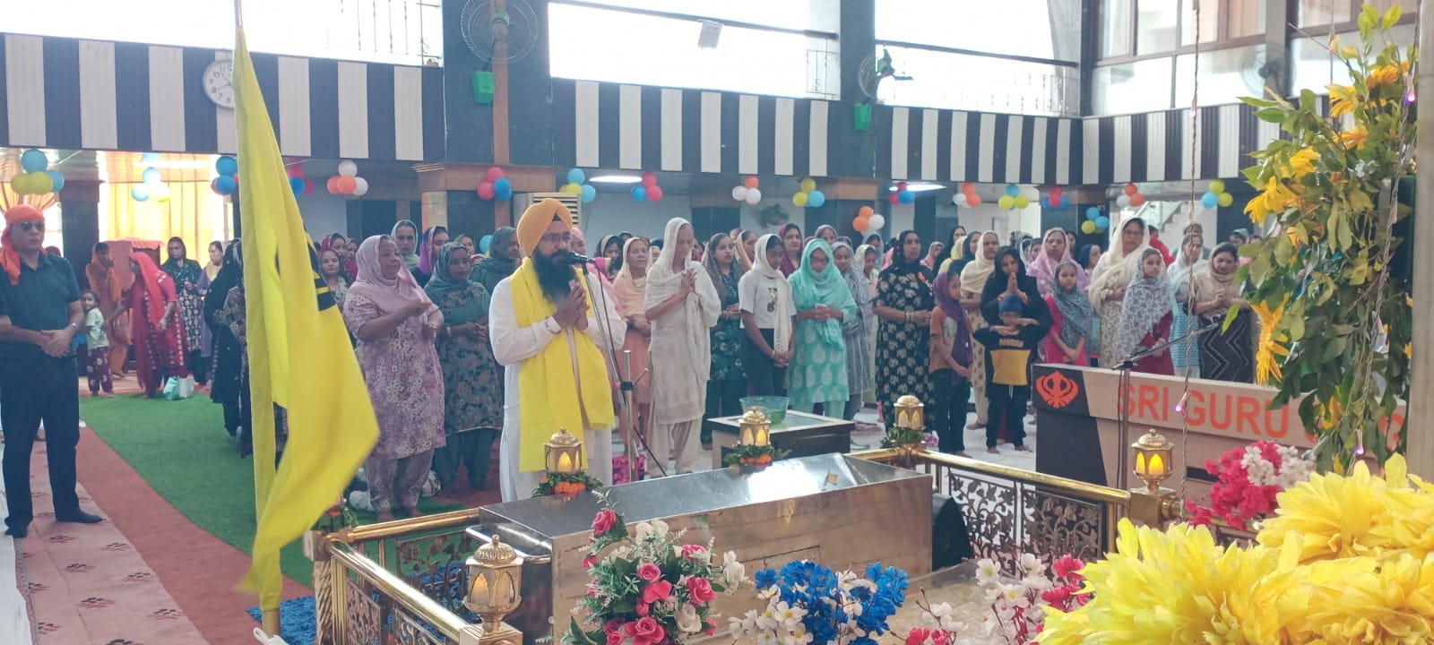 गुरूद्वारा आढ़त बाजार में श्रद्धापूर्वक मनाया गया साहिब श्री गुरु हरगोबिन्द साहिब का प्रकाश पर्व